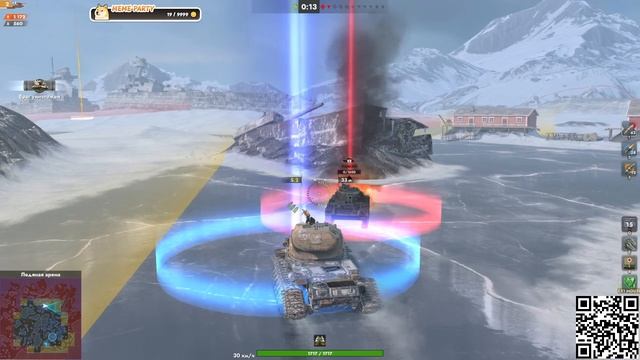 Tanks Blitz Первое место в Гладиаторском режиме на танке Уничтожитель без единого урона