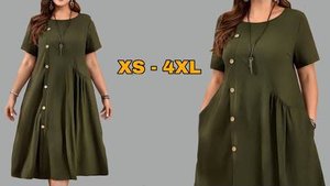 Сшейте  летнее платье свободного кроя, выполнив эти простые шаги по созданию выкройки