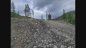 Памятник строителям Колымской трассы. Monument to the builders of the Kolyma highway