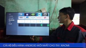 Lắp tivi xiaomi A Pro 43 inches cho khách hàng tại địa chỉ chợ Lâm Động