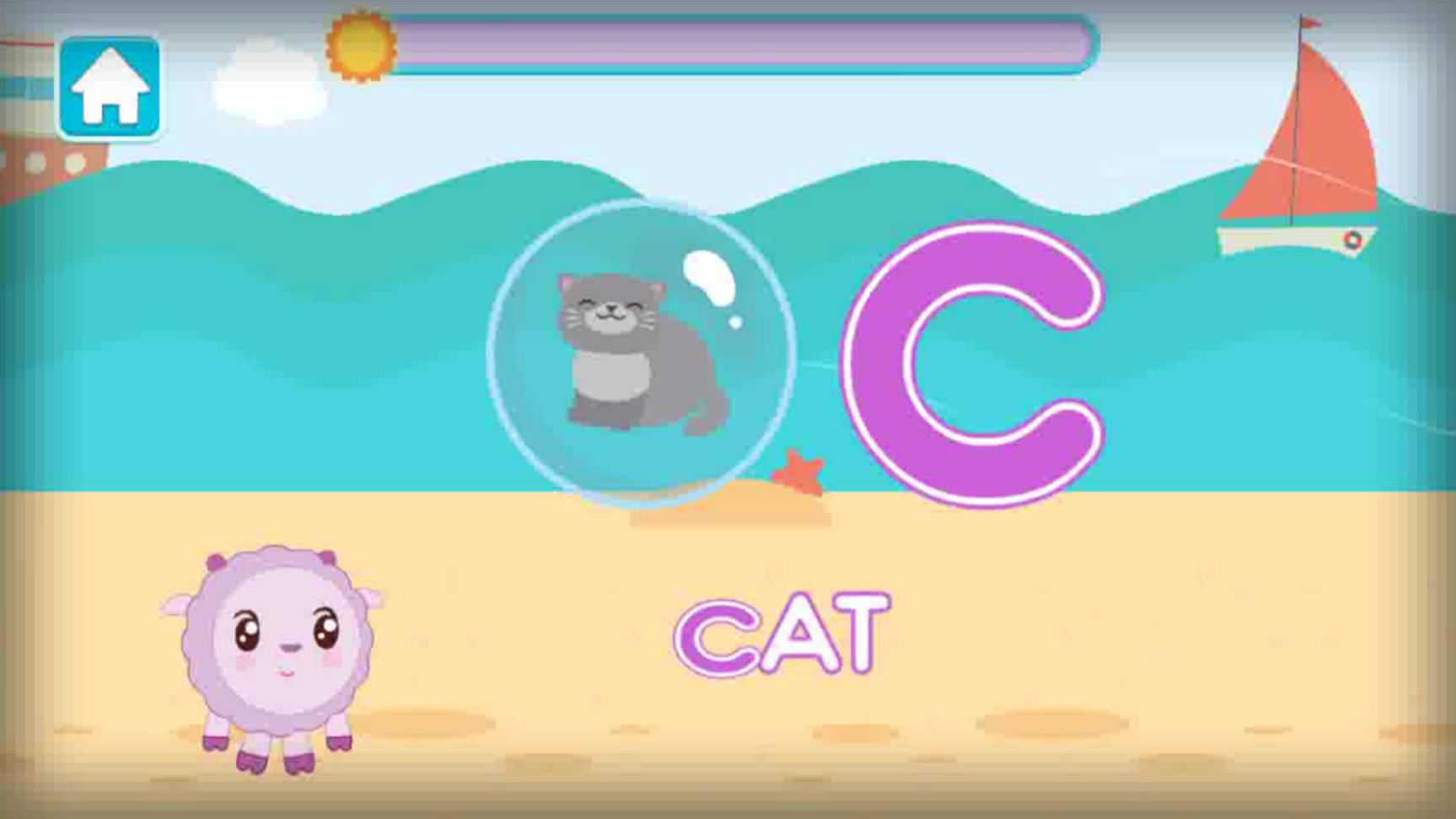 Английский Алфавит с Малышариками учим весело (A-B-C-D)