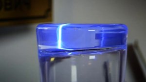 3D Гравировка внутри стекла - UV laser тест линзы 50х50