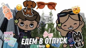 ЕДИМ В ОТПУСК 😍 В МИЛАН🤫 ЧУТЬ НЕ ПОТЕРЯЛИ СОБАК🥲 [TOCA BOCA] Veri_k 🌷