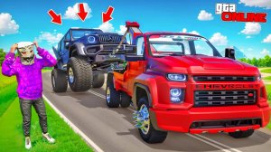 ЭВАКУИРОВАЛ ЧИТЕРСКИЙ ГЕЛИК НА НОВОМ ЭВАКУАТОРЕ! БИТВА ЭВАКУАТОРОВ В ГТА 5 ОНЛАЙН | НАШЕЛ 3 ТАЧКИ