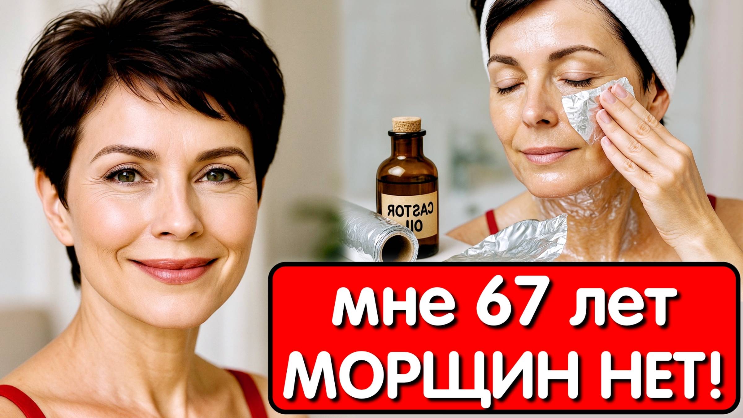 Мой секрет - КАСТОРКА и ФОЛЬГА ! В 67 выгляжу на 45 ! Маска стирает морщины и пятна за 10 минут смотреть онлайн