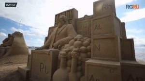 Фестиваль "Город песчаных скульптур" открылся в Санкт-Петербурге