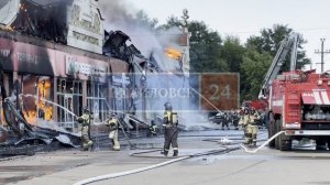🏷 Пожар на Вокзальной: в Михайловске горит 1500 м²