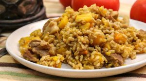 Перловая каша с мясом.