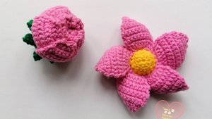 Амигуруми: схема Цветочек | Игрушки вязаные крючком