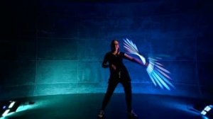 Пиксельный светодиодный стафф 90 / Демо видео