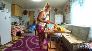 Деревенский день на кухне с мамой,супчик и медовая горка