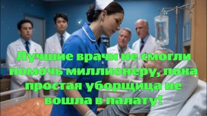 Лучшие врачи не смогли помочь миллионеру, пока простая уборщица не вошла в палату!