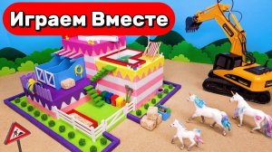 СТРОИМ ИГРУШЕЧНЫЙ ЗАВОД ТОРТОВ ДЛЯ УМНОГО ХОМЯКА 🎂🐹 ВИДЕО ДЛЯ ДЕТЕЙ