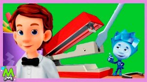 Фиксики История про Степлер.Как Починить Штаны для Дим Димыча.Мультик Игра