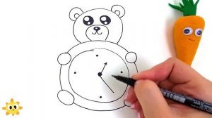 Как легко нарисовать живые часики