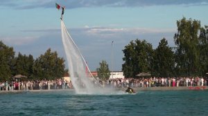 Водное шоу на бассейне глубина 7,5метра