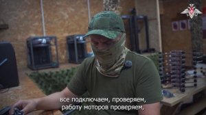 Работа специалистов мастерской БПЛА группировки войск «Запад»