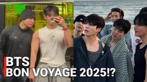 BTS снимаются в Bon Voyage 2025 Видео, где Ви и Чонгук в тренажерке и прочие новости