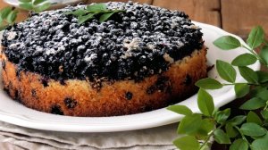 Пирог с черникой