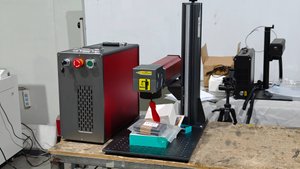 3D Гравировка внутри стекла - UV laser тест линзы 50х50