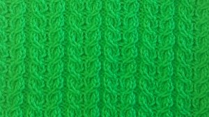 узор спицами , листики#16#