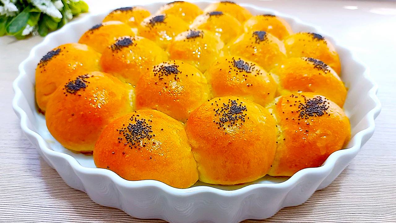 😋Ароматные хлебные булочки! Легкий домашний рецепт на каждый день!
