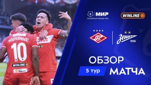 Обзор матча «Спартак» – «Зенит» | Мир РПЛ 2025/26