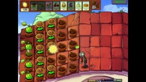 Прохождение Plants vs Zombies Уровень 5-1 Крыша