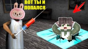 БАБКА ГРЕННИ СТАЛА ИГРУШКОЙ ЛАБУБУ И ПОЙМАЛА МЕНЯ В ЛОВУШКУ В МАЙНКРАФТ