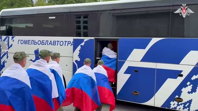 Возвращение российских военнослужащих