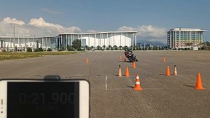 Gymkhana GP 2025 stage 4/ Андреев Алексей/ Triumph Street Triple R / heat 3: 00:45.99