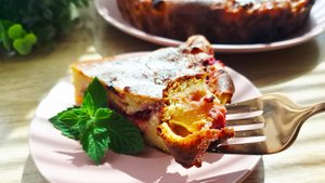 Как Испечь Вкуснейший Пирог со Сливами и Персиками за 30 Минут! 🔥 легко и быстро!