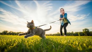 Гуляю с Аськой на Улице!