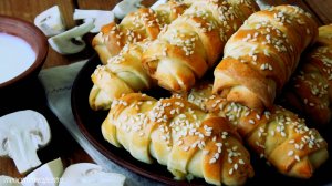 Быстрые пирожки на кефире. Вкусно и красиво.