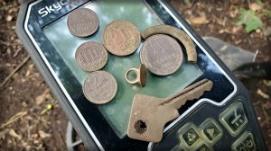 Монеты на дороге. Дорожный коп.