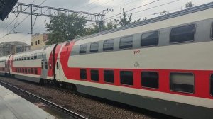 РЖД Двух этажный поезд. Москва 2025 ROADCONTROL159