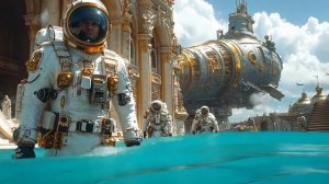 Futures of The Past - Steampunk Caribbean - 19th Century Sci-Fi - AI Microfilm