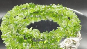 Колье с хромдиопсидом Бусины фриформ Размер от 4 до 8мм Длина 45-46 см ХРИ010