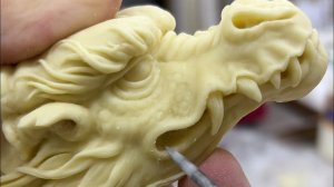 Процесс создания скульптуры ДРАКОНА и КАРПА КОИ. Настольный сувенир за ПОЛ ЛЯМА.