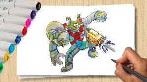 Как нарисовать Гуджитсу Гупи GooJitZu Galaxy  — Super Goopy Warsnap с водяным бластером