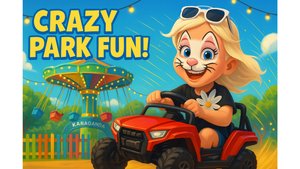 «ШОК! Беатрис стала кошечкой 🐱 и гоняет на машинке 🚗🎠»