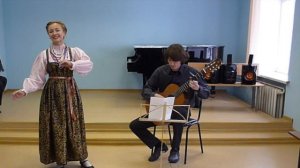 Русская народная песня "Как у месяца"