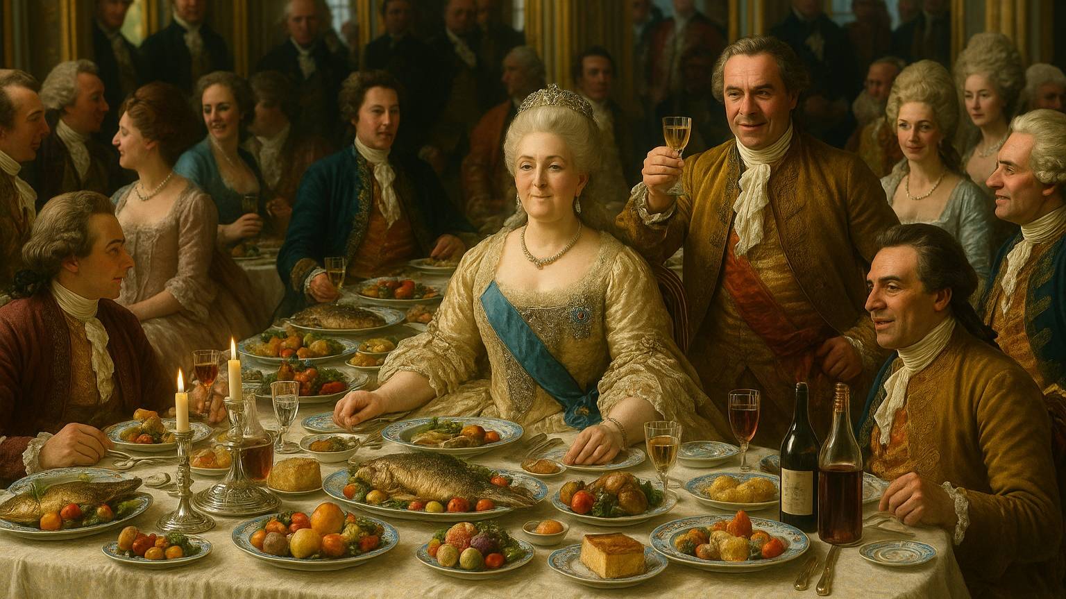 Что ели дворяне при Екатерине II: французская мода и императорские изыски
