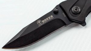 Заточка складного ножа BOKER-китайская реплика. Сталь 420-аналог российской 40_13.
