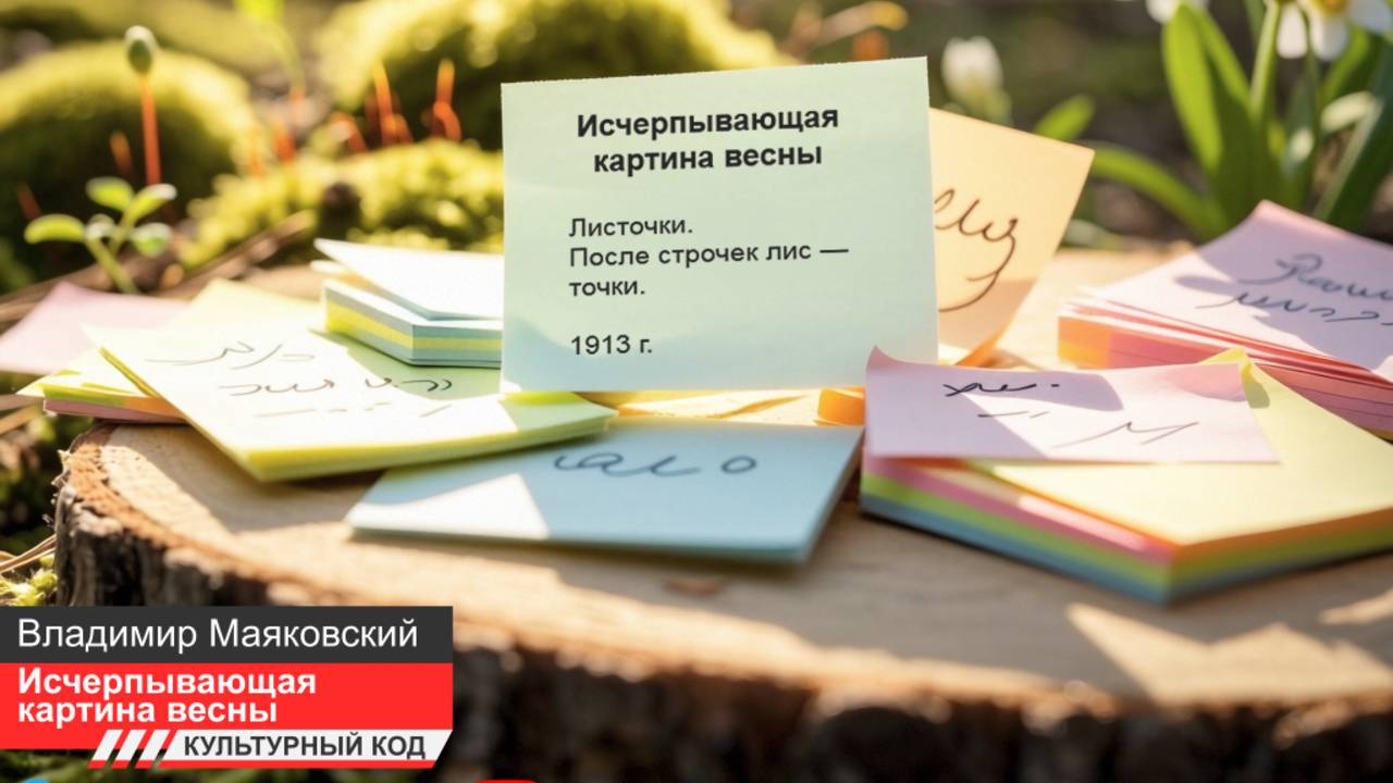 Владимир Маяковский — Исчерпывающая картина весны смотреть онлайн