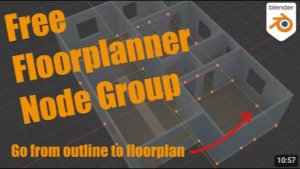 Free Floorplanner Geometry Node Asset 1
