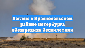 Беглов: в Красносельском районе Петербурга обезвредили беспилотник