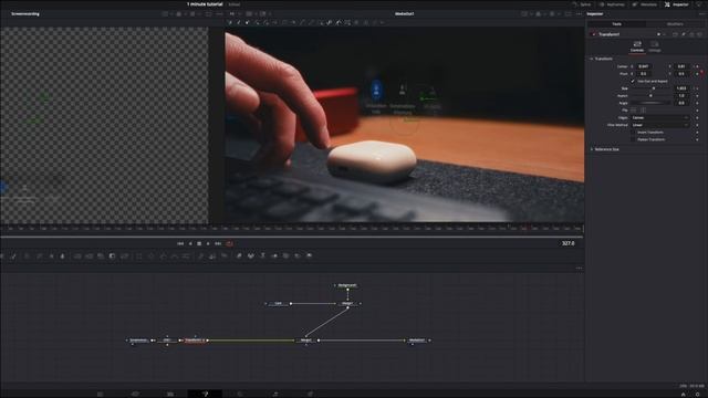 Анимация голограммы в DaVinci Resolve