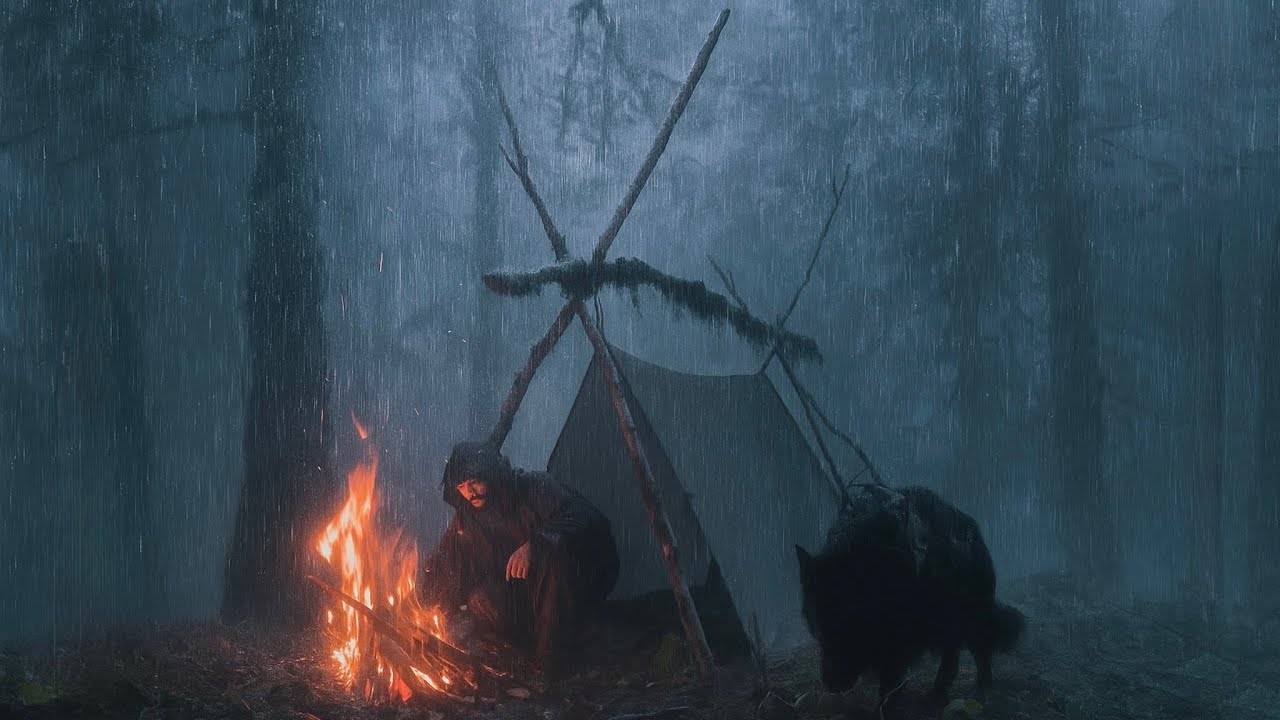 Один в темном туманном лесу | Выживание в ловушке смертельного ливня смотреть онлайн