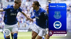 Обзор матча 2 тура Английской Премьер-Лиги НА РУССКОМ. Эвертон - Брайтон